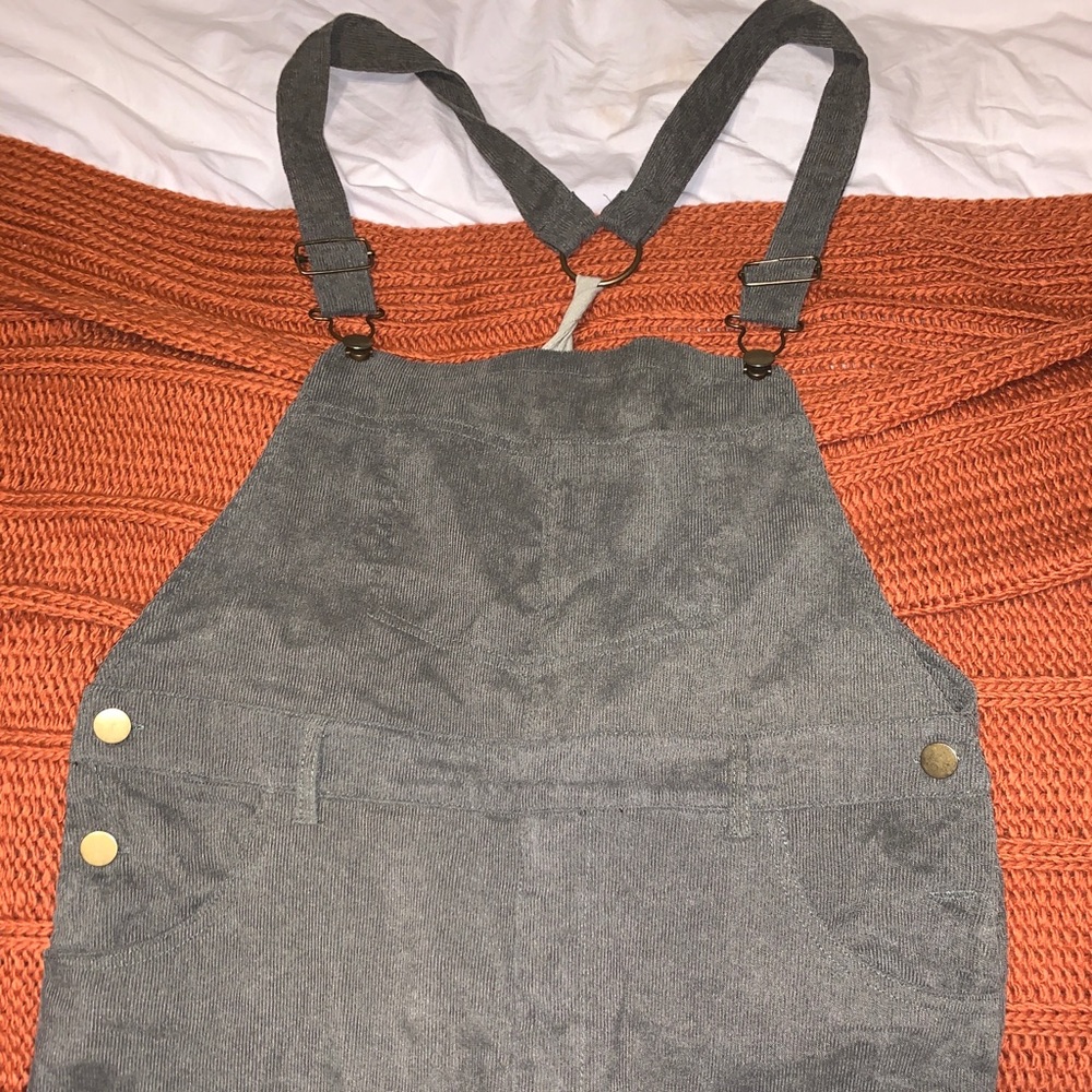 Green denim dress
